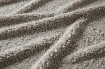 Light Grey Milk Velvet Fitted Sheet - ultra-close texture detail